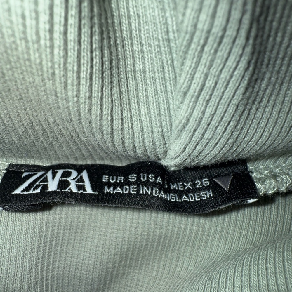Zara Sage Green Cowl Neck Sweater - Picture 3 of 11